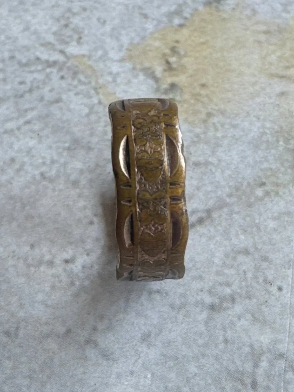 TINY 10K Gold Filled Vintage Ringe Size 4 Clark & Coombs C & C Stamped Band